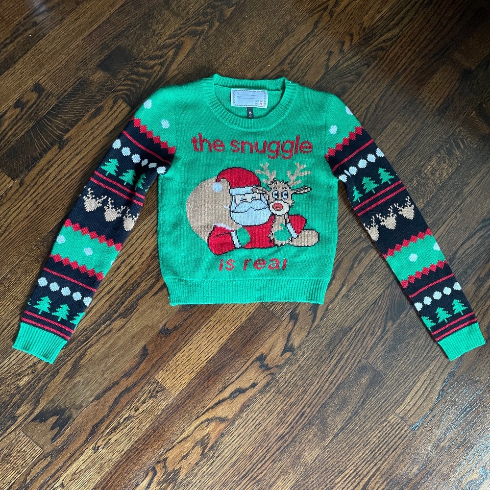 Sweater I Derek Heart childrens Christmas sweater: childrens medium